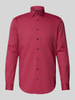 Jake*s Slim Fit Business-Hemd mit Kentkragen Fuchsia