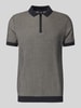 JOOP! Collection Slim Fit Poloshirt in Strick-Optik Modell 'Simeono' Marine