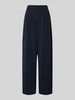 ONLY broek met persplooien en steekzakken Marineblauw
