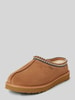 UGG Hausschuhe aus Leder mit Label-Detail Beige