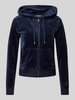 Juicy Couture Sweatjacke mit Kapuze Modell 'ROBERTSON' Dunkelblau