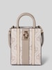 Guess Schoudertas met labelapplicatie, model 'ERENIA MINI TOTE' Taupe