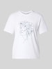Vila T-shirt met motiefprint, model 'NORA' Offwhite