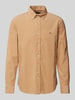 Tommy Hilfiger Regular Fit Cordhemd mit Button-Down-Kragen Modell 'SOLID' Camel