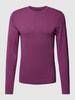 MCNEAL Gebreide pullover van viscosemix met ronde hals Violet gemêleerd