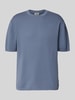 Drykorn Gebreid shirt met structuurmotief, model 'Derico' Blauw