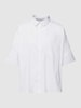 Milano Italy Blouse met blinde knoopsluiting Wit