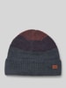 Barts Beanie mit Label-Badge Modell 'MIGUEN' Dunkelblau