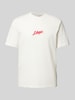 HUGO Regular fit T-shirt met ronde hals, model 'Dlogotee' Offwhite