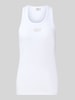Liu Jo White Slim Fit Top aus Baumwoll-Mix Modell 'Costina' Weiss
