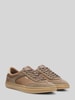 BOSS Sneaker aus echtem Leder mit Label-Schriftzug Taupe