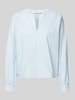 Lanius Regular fit blouse met V-hals Lichtblauw