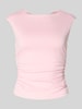Gina Tricot T-Shirt mit rückseitigem Cut Out Hellrosa