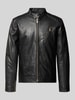 Strellson Regular Fit Lederjacke aus Lammnappa Modell 'PIERS' Black