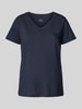 ARMANI EXCHANGE T-Shirt mit geripptem V-Ausschnitt Marine