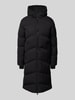 CARS JEANS Płaszcz pikowany z kapturem model ‘HESSYA’ Czarny