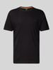 BOSS Orange T-shirt van zuiver katoen Zwart