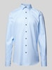 OLYMP Level Five Slim Fit Business-Hemd mit Kentkragen Modell 'New York' Bleu