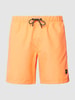 Shiwi Zwembroek met labeldetail Neon-oranje