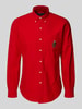 Polo Ralph Lauren Custom Fit Freizeithemd mit Motiv-Stitching Rot