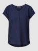 Fransa Blouseshirt met V-hals, model 'HOT' Marineblauw