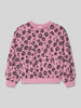 s.Oliver RED LABEL Oversized Sweatshirt aus Baumwoll-Mix Fuchsia
