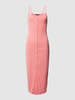 Vero Moda Knielange jurk met knoopsluiting, model 'MADDYBABA' Roze