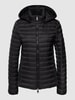 Fuchs Schmitt Steppjacke mit abnehmbarer Kapuze und Label-Patch Schwarz