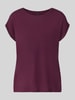VERO MODA Regular Fit T-Shirt aus Lyocell-Mix Modell 'AVA' ' Dunkelrot
