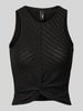 Only Slim Fit Tank Top mit Wickeloptik Modell 'SANDY' Black