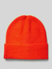 ICHI Beanie mit Strukturmuster Modell 'IAIVO' Orange