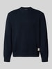 JACK & JONES Regular Fit Strickpullover mit Rundhalsausschnitt Marine