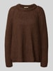 Smith and Soul Strickpullover mit Woll- und Mohair-Anteil Modell 'Raglan' Schoko