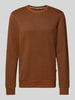 Blend Sweatshirt mit Strukturmuster Mittelbraun Mel