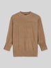 s.Oliver BLACK LABEL relaxed fit pullover met vleermuismouwen Taupe