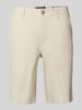 Marc O'Polo Regular Fit Shorts aus reinem Leinen Modell 'RESO JOGGER' Beige
