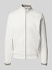 bugatti Sweatjacke mit Stehkragen Offwhite