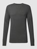 MCNEAL Strickpullover mit Rundhalsausschnitt Dunkelgrau meliert