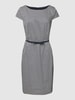 Christian Berg Woman Selection Knielanges Kleid mit Allover-Muster Marine