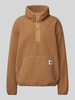 Carhartt Work In Progress Troyer mit Label-Patch Modell 'ELLIOT' Camel