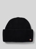 Fraas Beanie mit Label-Detail Black