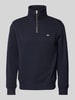 Gant Sweatshirt mit Label-Stitching Marine