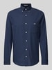 Gant Regular fit vrijetijdsoverhemd met borstzak Marineblauw