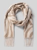 Pieces Schal mit Allover-Muster Modell 'ELIN' Beige