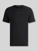 BOSS Green Regular fit T-shirt met flatnocknaden, model 'TEE ACTIVE 1' Zwart