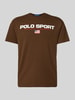 Polo Ralph Lauren T-Shirt mit Label-Print Mittelbraun