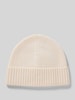 MCNEAL Czapka beanie z mieszanki wełny i kaszmiru Złamany biały