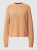 BOSS Strickpullover mit Rundhalsausschnitt Modell 'Febisan' Camel