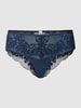 Esprit Slip mit Spitzenbesatz Modell 'Seasonal Lace Short' Marineblau