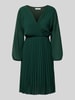 ZABAIONE Knielanges Kleid mit Plisseefalten Modell 'Im44sa' Dunkelgruen